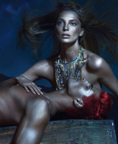 Дарья Вербова в рекламной кампании Versace