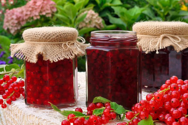 Джем из арбуза и красной смородины