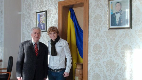 С послом Украины в Казахстане Олегом Деминым