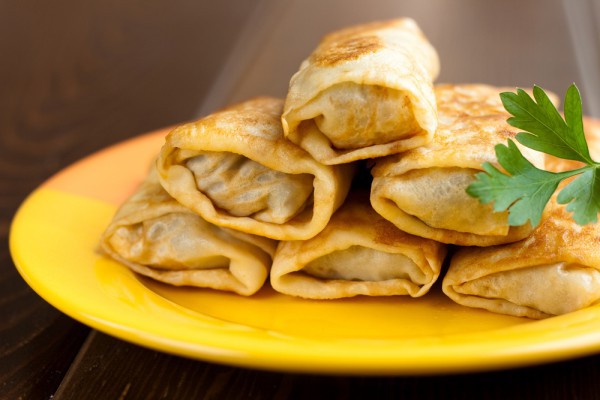 Блины с несладкой начинкой