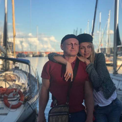 Оля Полякова с мужем Вадимом