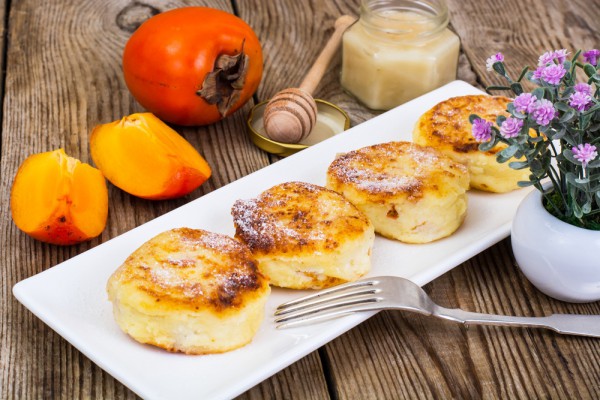 Сырники с хурмой
