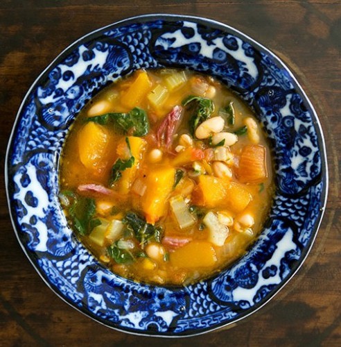 Рецепт 
                Суп из белой фасоли с мясом и тыквой
            