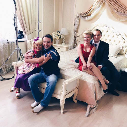 Михаил Присяжнюк на съемках