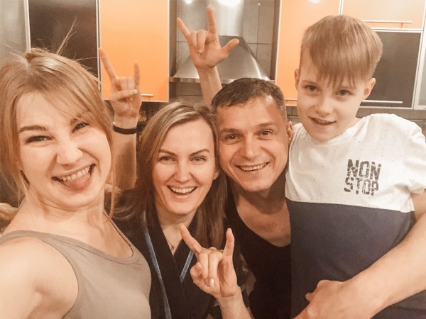 Екатерина Никитина с семьей