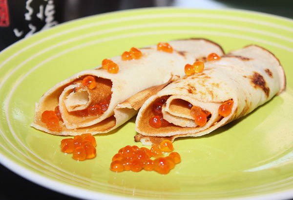 Блины с несладкой начинкой