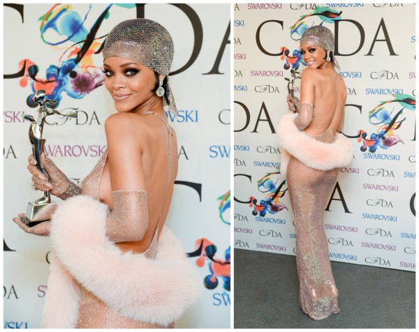Рианна получила награду Икона стиля 2014 на церемонии CFDA Fashion Awards
