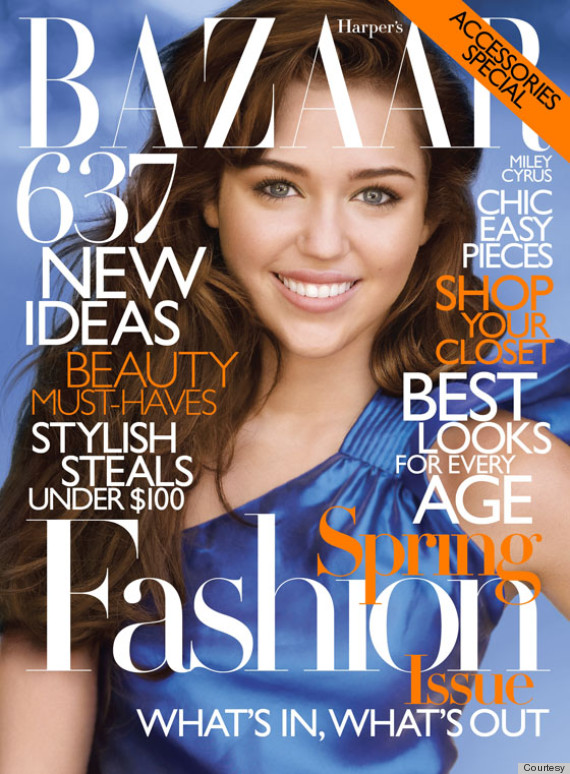 Майли Сайрус на обложке Harper's Bazaar (2010 год)