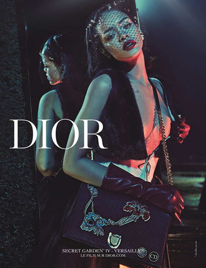 Певица Рианна в рекламной кампании Dior Secret Garden