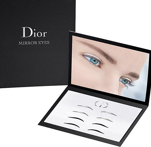 Дом Dior представил новый beauty-тренд: стрелки-наклейки для глаз.