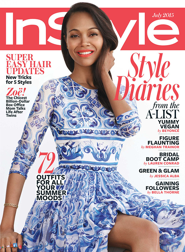 Актриса Зои Салдана на обложке InStyle