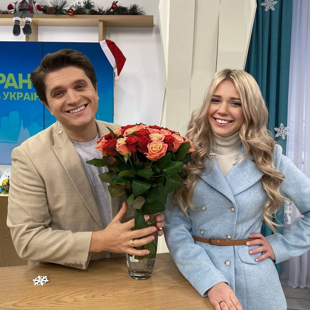 Ведущие программы «Ранок з Україною» на канале «Украина» Мария Мельник и Анатолий Анатолич