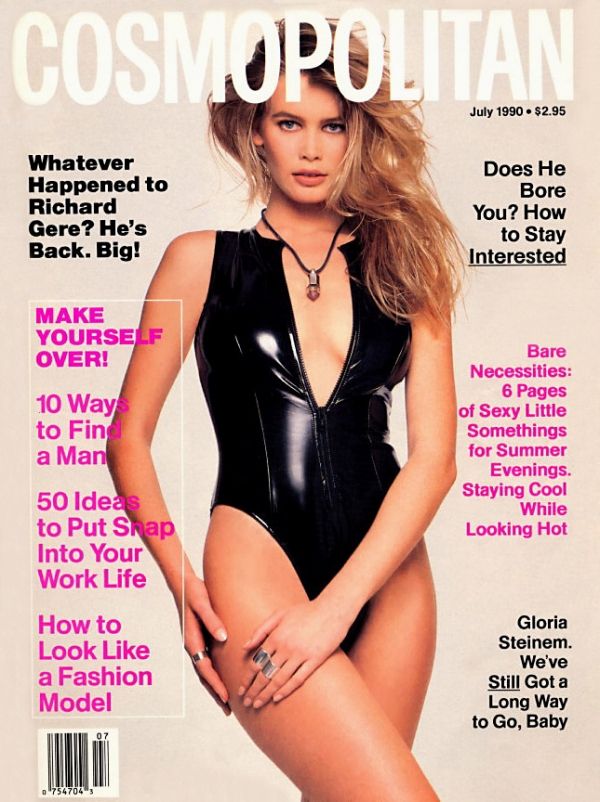 Клаудиф Шиффер не раз украшала обложки Cosmopolitan