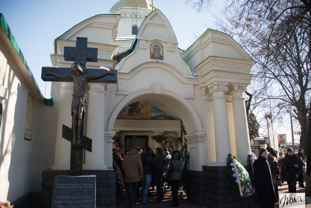 Прощание в Ильинской церкви