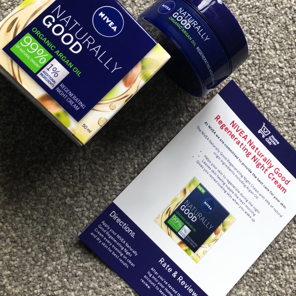 Nivea, Naturally Good, Ночной крем с маслом арганы