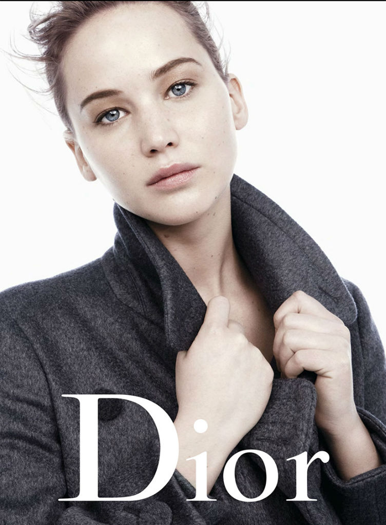 Актриса Дженнифер Лоуренс в рекламной кампании Miss Dior