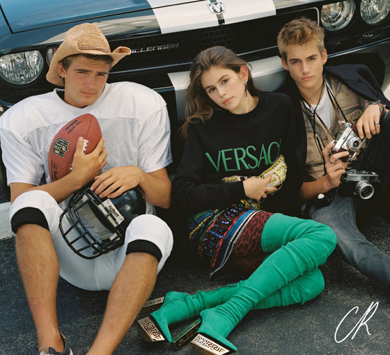 Кайя и Пресли Гербер (справа) в CR Fashion Book