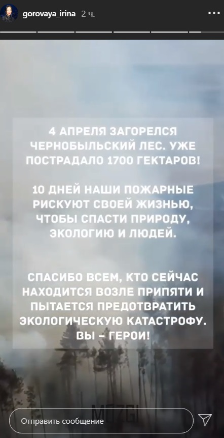 Публикация Ирины Горовой 