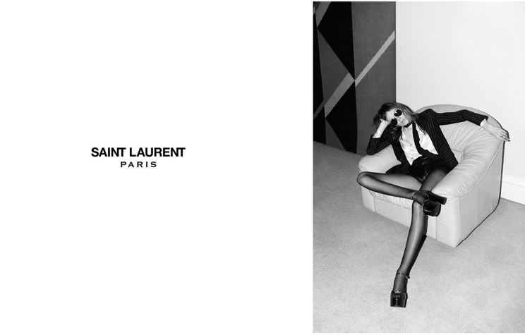 Рекламу Saint Laurent запретили из-за слишком худой модели