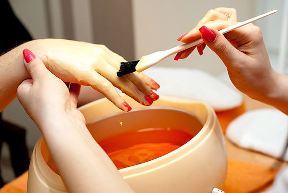 Процедура- горячая парафинотерапия