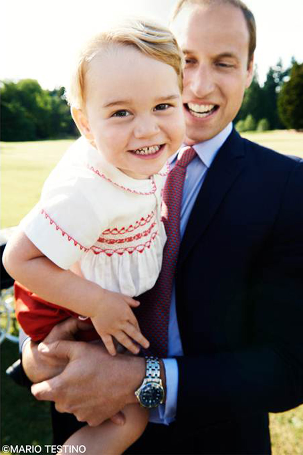Принц Уильям с сыном
