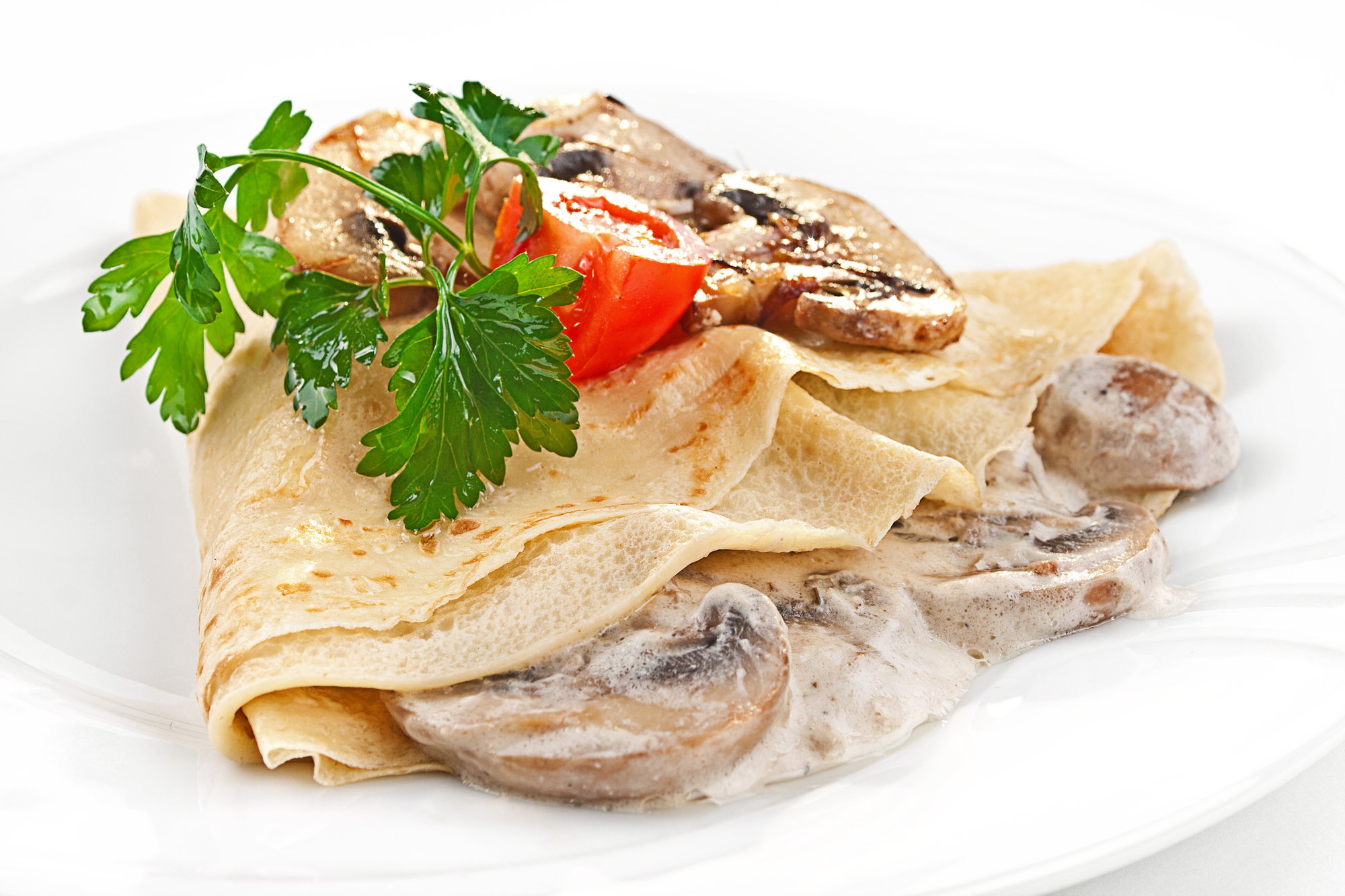 Рецепт салата с блинами и курицей