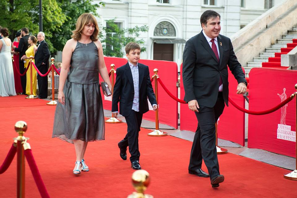 Саакашвили с семьей