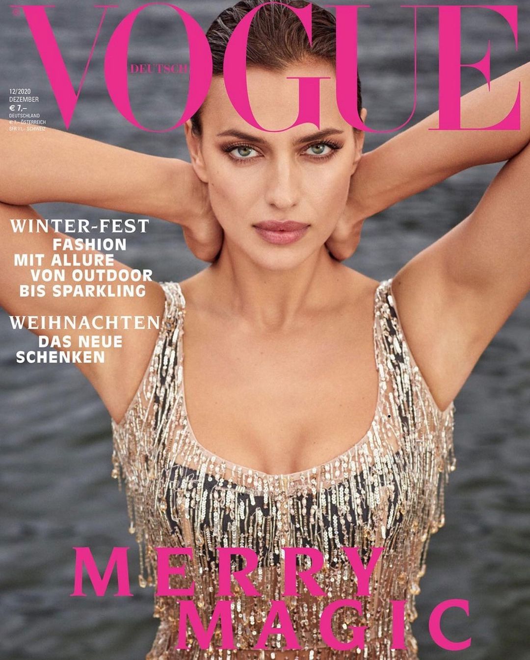 Сексуальная Ирина Шейк украсила обложку немецкого Vogue