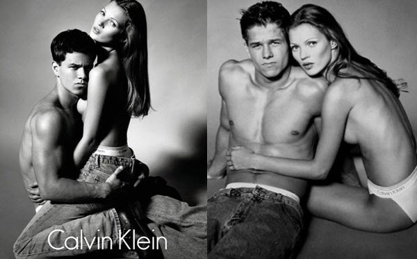 Кейт Мосс в рекламе Calvin Klein, 1993 год