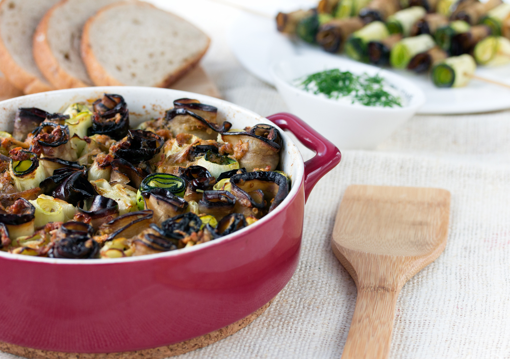 Рулетики из кабачков и баклажанов в духовке Рецепты