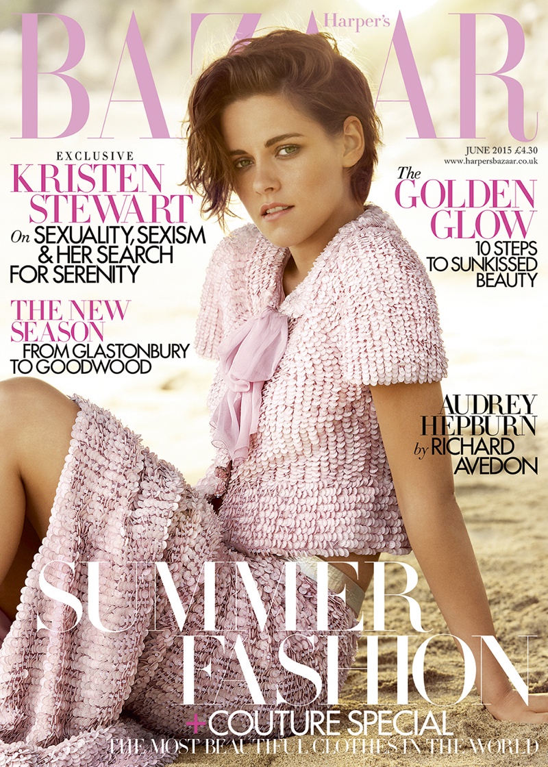 Кристен Стюарт появилась на обложке Harpers Bazaar