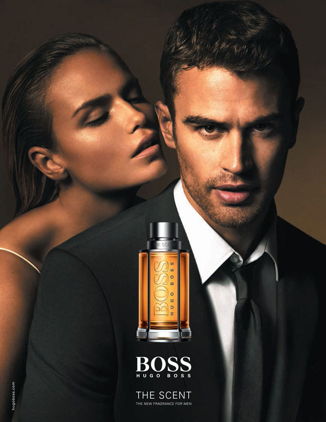Актер Тео Джеймс и модель Наташа Поли в рекламе Hugo Boss
