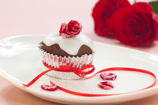 Шоколадные кексы на День Валентина