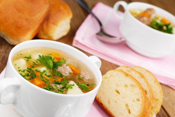 Суп с фрикадельками в мультиварке Рецепты. Кулинарные