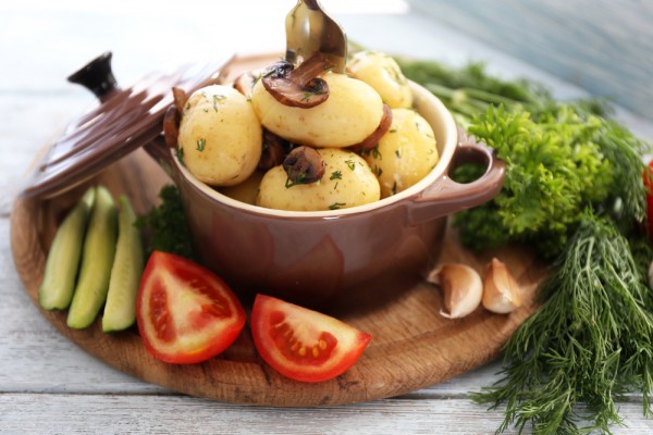 Картофель с грибами Картофель с грибами