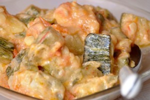 Кабачки с помидорами, тушеные в сметане Кабачки с помидорами, тушеные в сметане