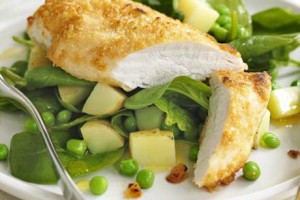 Курица в сырной корочке с картофелем Курица в сырной корочке с картофелем