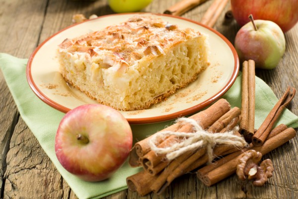 Рецепт 
                Простой яблочный пирог с корицей
            