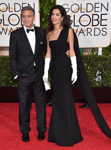 Джордж Клуни подшутил над своей женой на вручении премии Золотой глобус