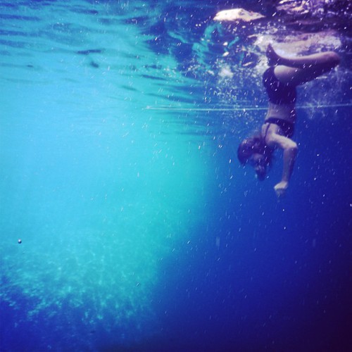 Собчак под водой