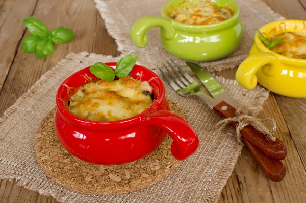 Жюльен с курицей и грибами