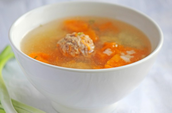 Рецепт 
                Тыквенный суп с рисом и фрикадельками
            