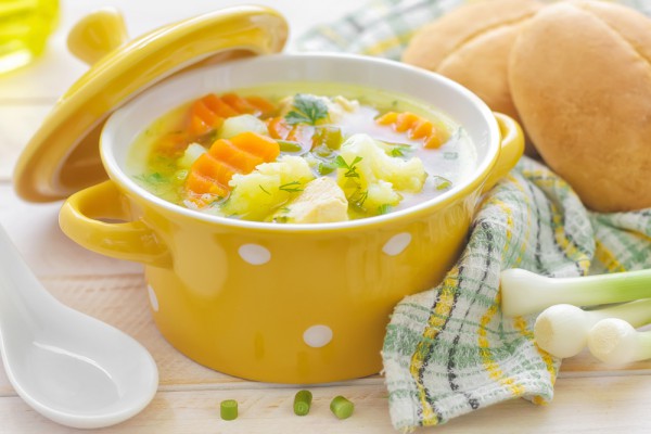 Рецепт 
                Куриный суп с цветной капустой
            