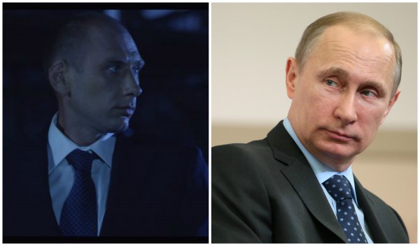Владимир Путин (справа) и его двойник 