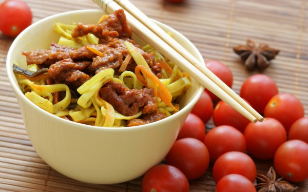 Рецепт 
                Китайская лапша с говядиной и овощами
            