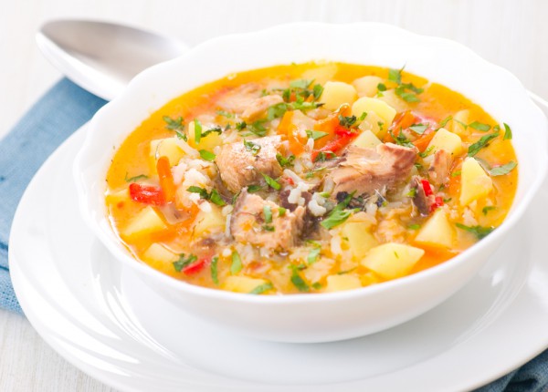 Рецепт 
                Рыбный суп с рисом
            