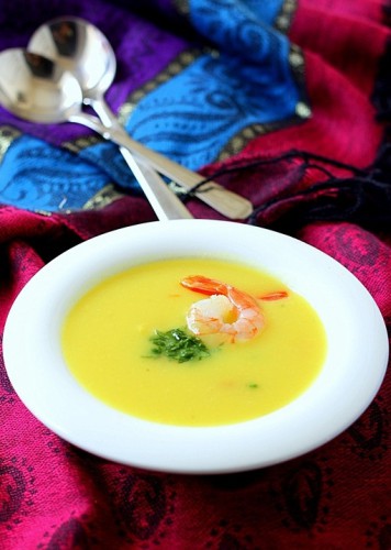 Рецепт 
                Картофельный суп с креветками
            