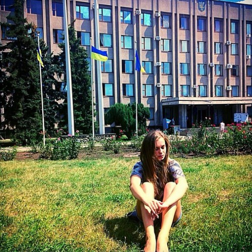 Яна Соломко побывала в восточной Украине