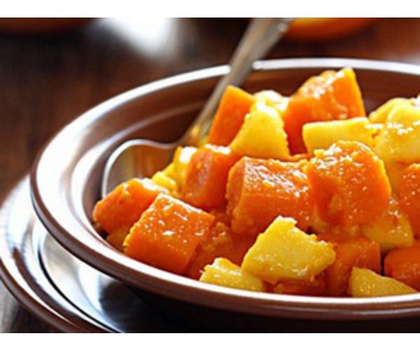 Рецепт 
                Тыква с яблоками и апельсиновым мармеладом
            