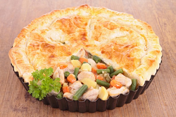 Рецепт 
                Пирог с курицей и овощами
            